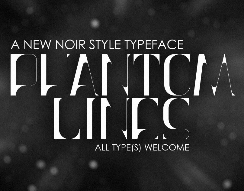 Phantom Lines - Typeface